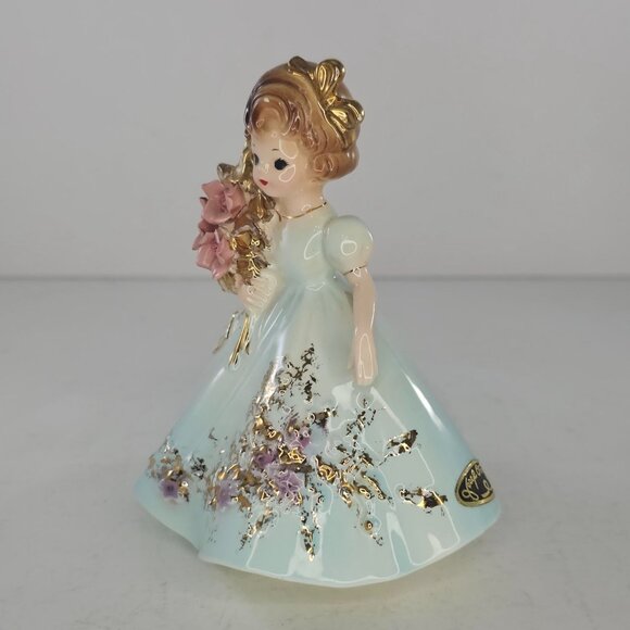 Josef Original Happy Birthday Party Series Karla Figurine Bouquet Roses CHIPS - Picture 6 of 11